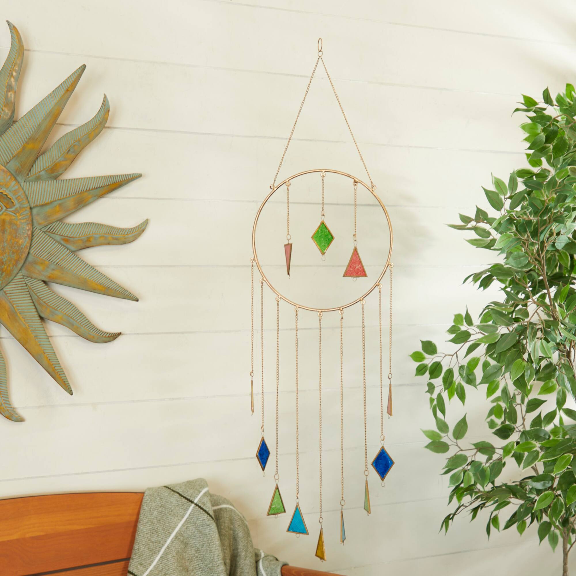 Multi Aluminum Contemporary Windchime 44" x 12" x 3"